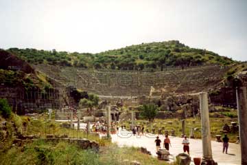 Großes Theater in Ephesos, Kleinasien, Türkei.