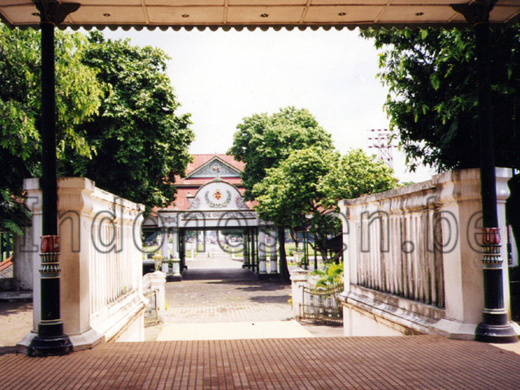 Zugang zum Palast des Sultans von Yogyakarta